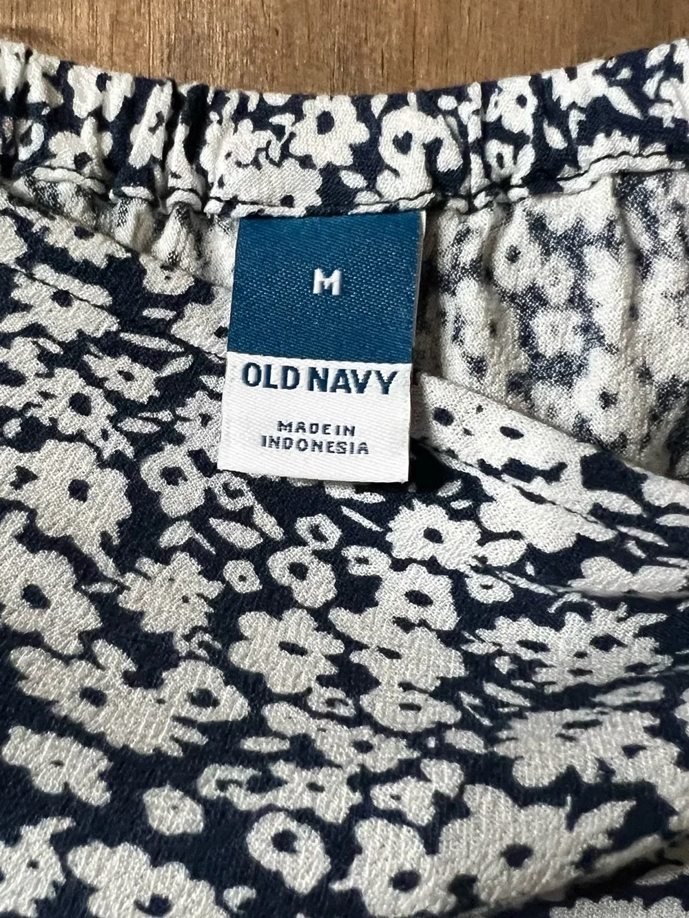 Navy blue and White Floral Maxi Skirt - Women's Flowing A-Line